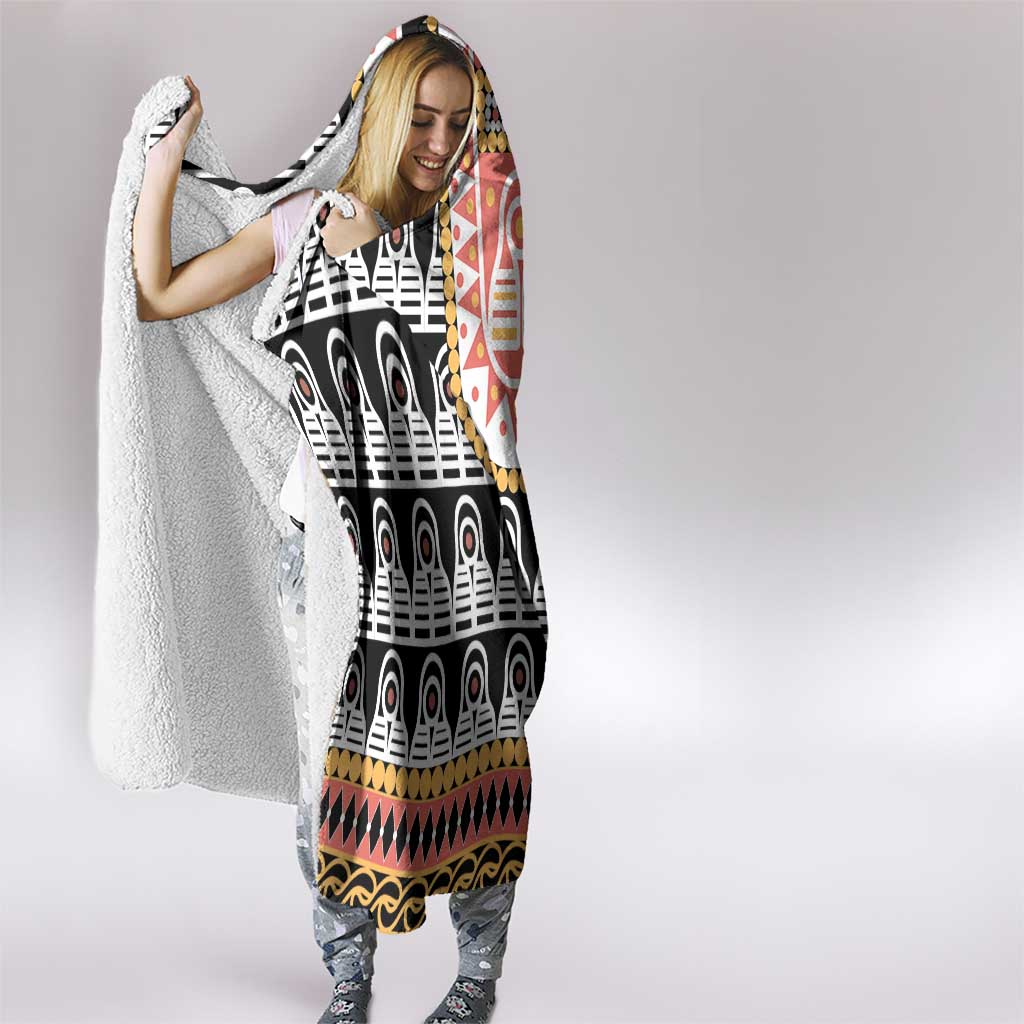 Cameroon Traditional Hooded Blanket Toghu Pattern