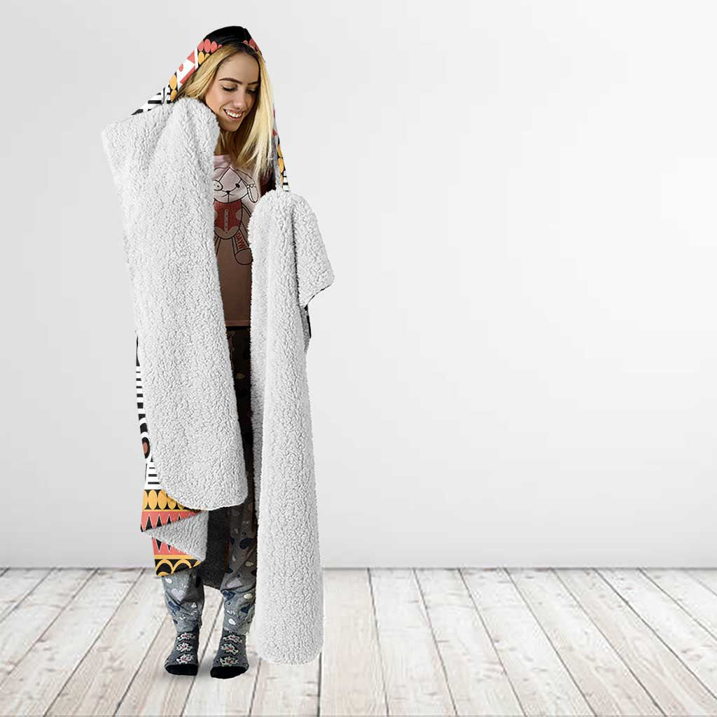 Cameroon Traditional Hooded Blanket Toghu Pattern