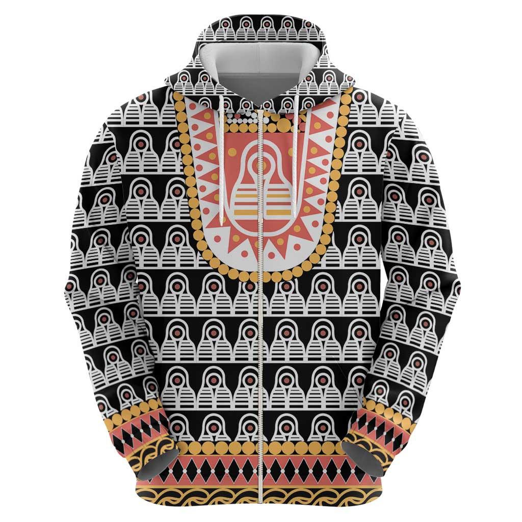 Cameroon Traditional Hoodie Toghu Pattern