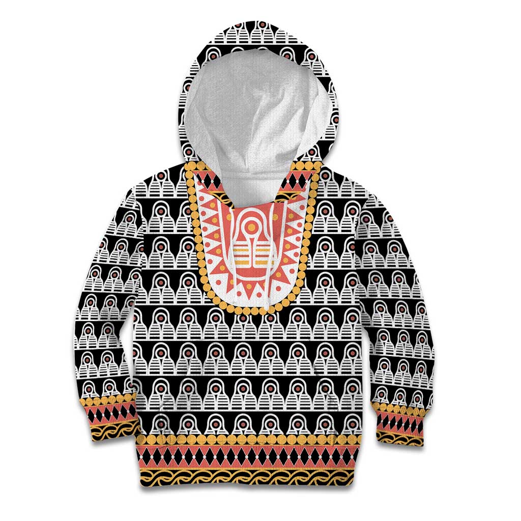Cameroon Traditional Kid Hoodie Toghu Pattern