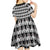 Cameroon Traditional Kid Short Sleeve Dress Toghu Pattern
