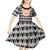 Cameroon Traditional Kid Short Sleeve Dress Toghu Pattern