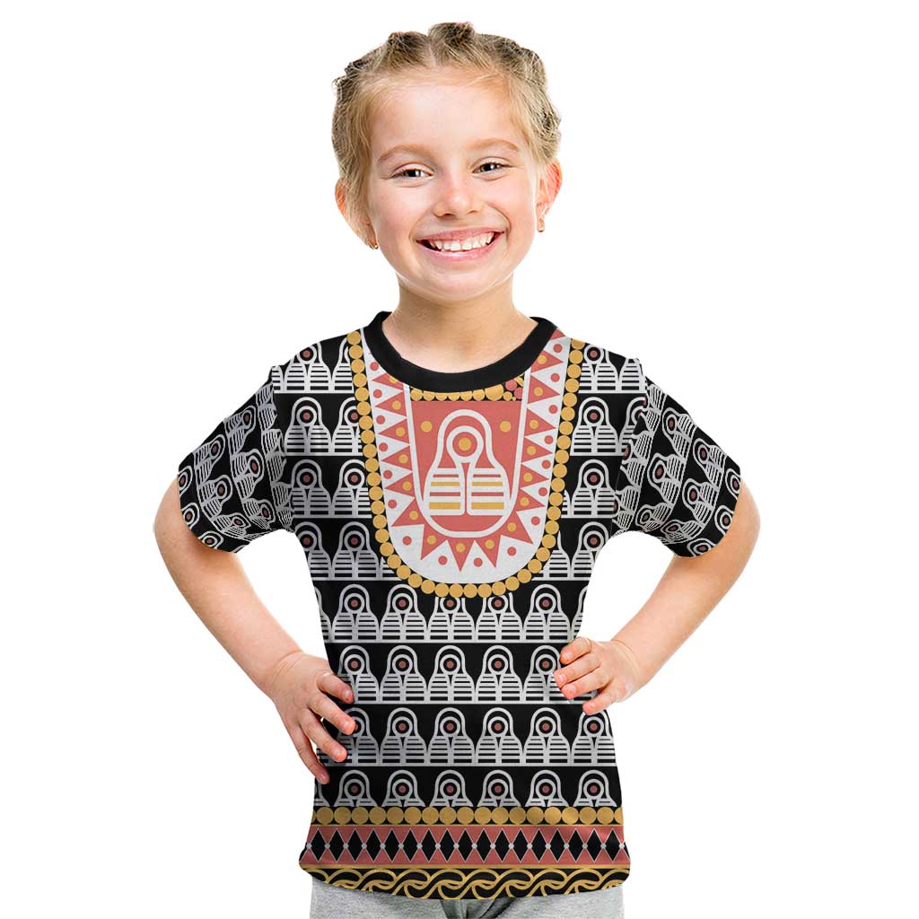 Cameroon Traditional Kid T Shirt Toghu Pattern