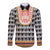 Cameroon Traditional Long Sleeve Button Shirt Toghu Pattern