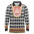 Cameroon Traditional Long Sleeve Polo Shirt Toghu Pattern
