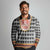 Cameroon Traditional Long Sleeve Polo Shirt Toghu Pattern