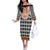 Cameroon Traditional Off The Shoulder Long Sleeve Dress Toghu Pattern