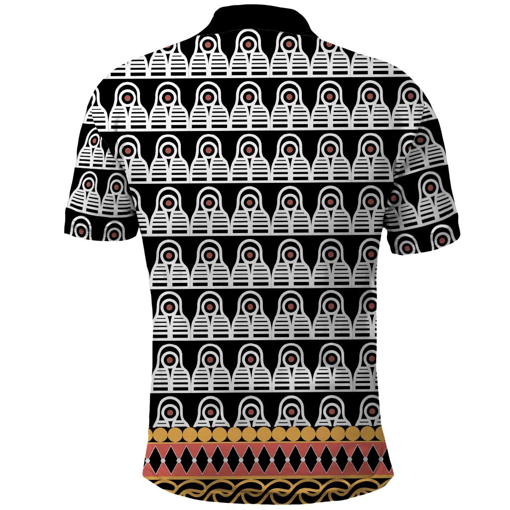 Cameroon Traditional Polo Shirt Toghu Pattern
