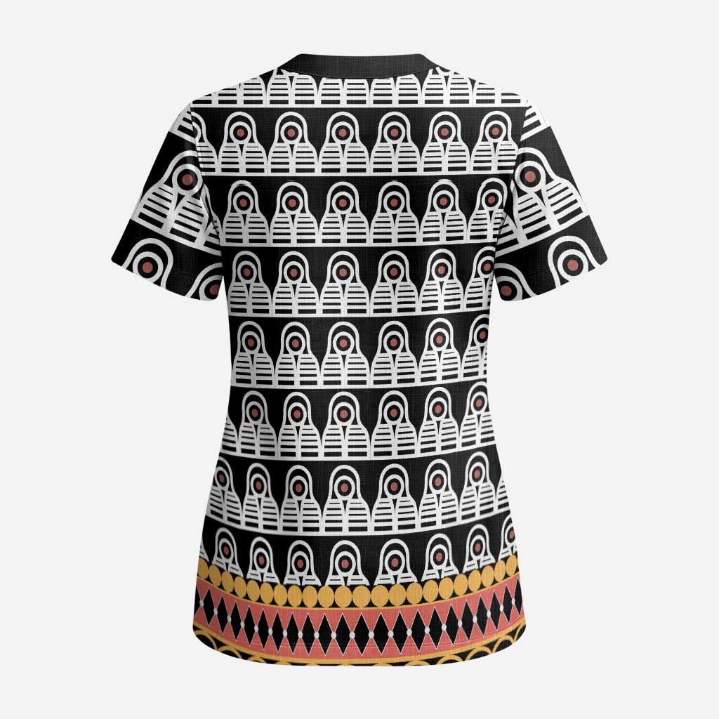 Cameroon Traditional Scrub Top Toghu Pattern - Wonder Print Shop