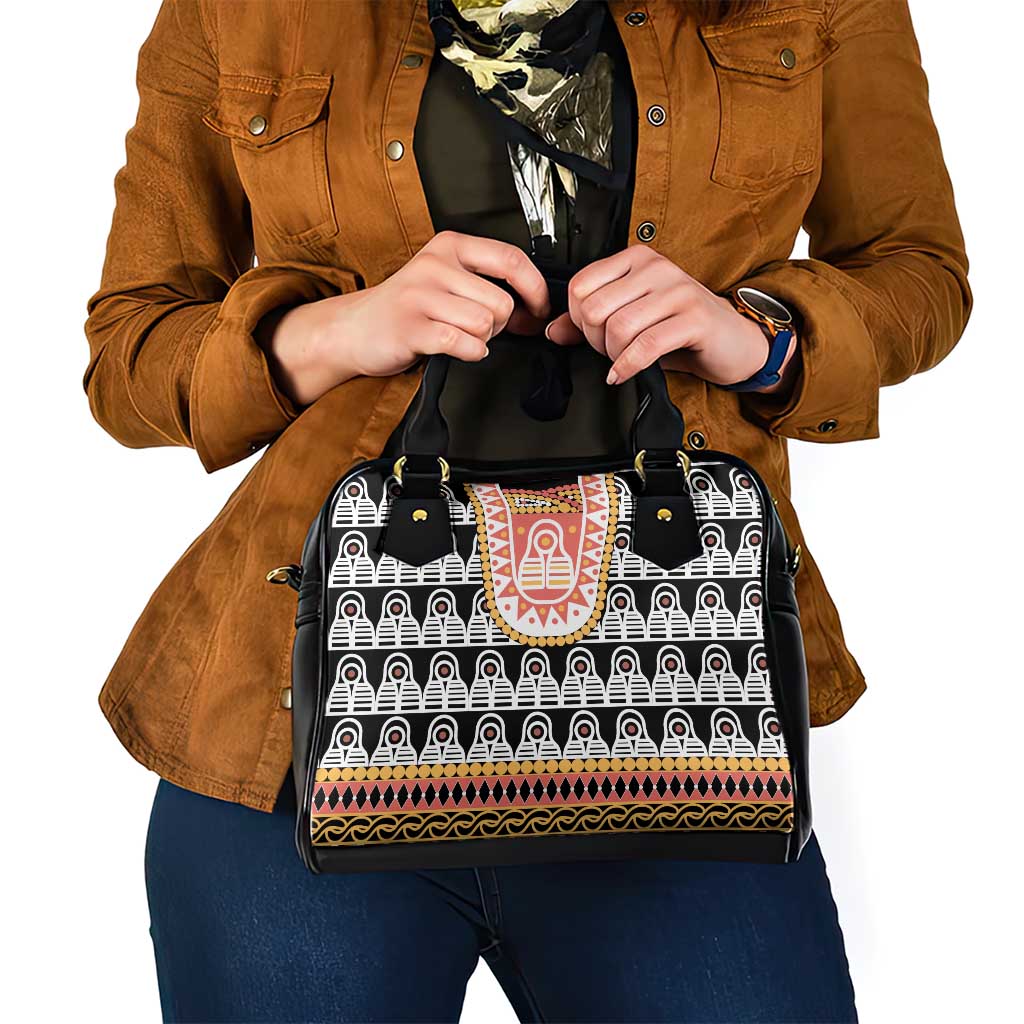 Cameroon Traditional Shoulder Handbag Toghu Pattern