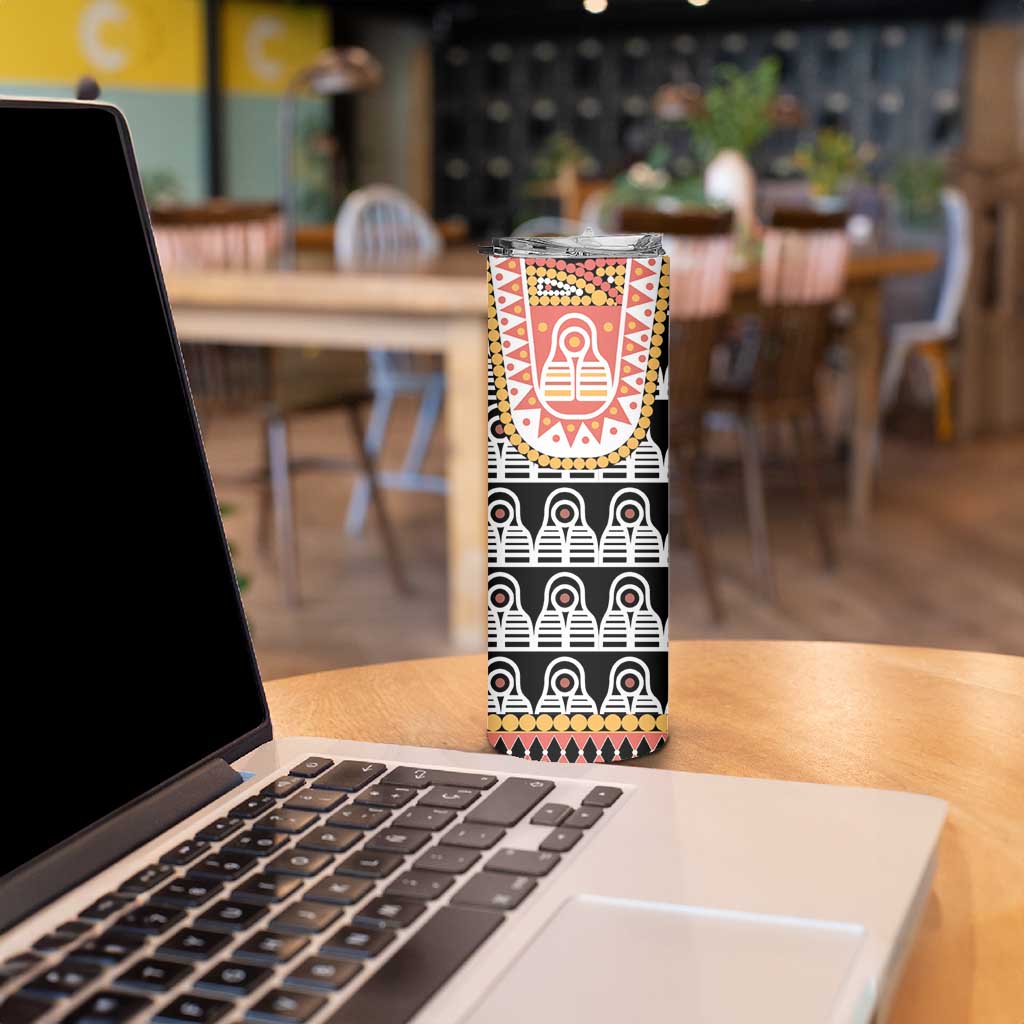 Cameroon Traditional Skinny Tumbler Toghu Pattern