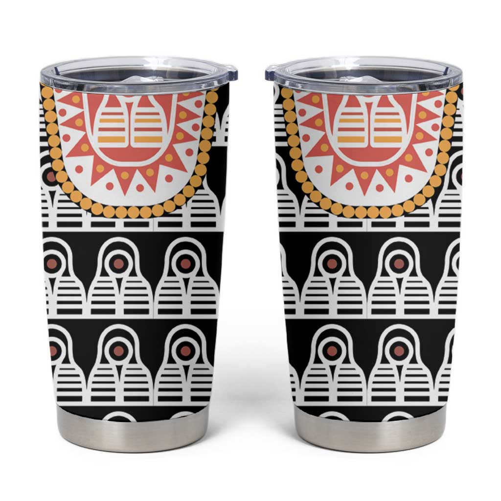 Cameroon Traditional Tumbler Cup Toghu Pattern