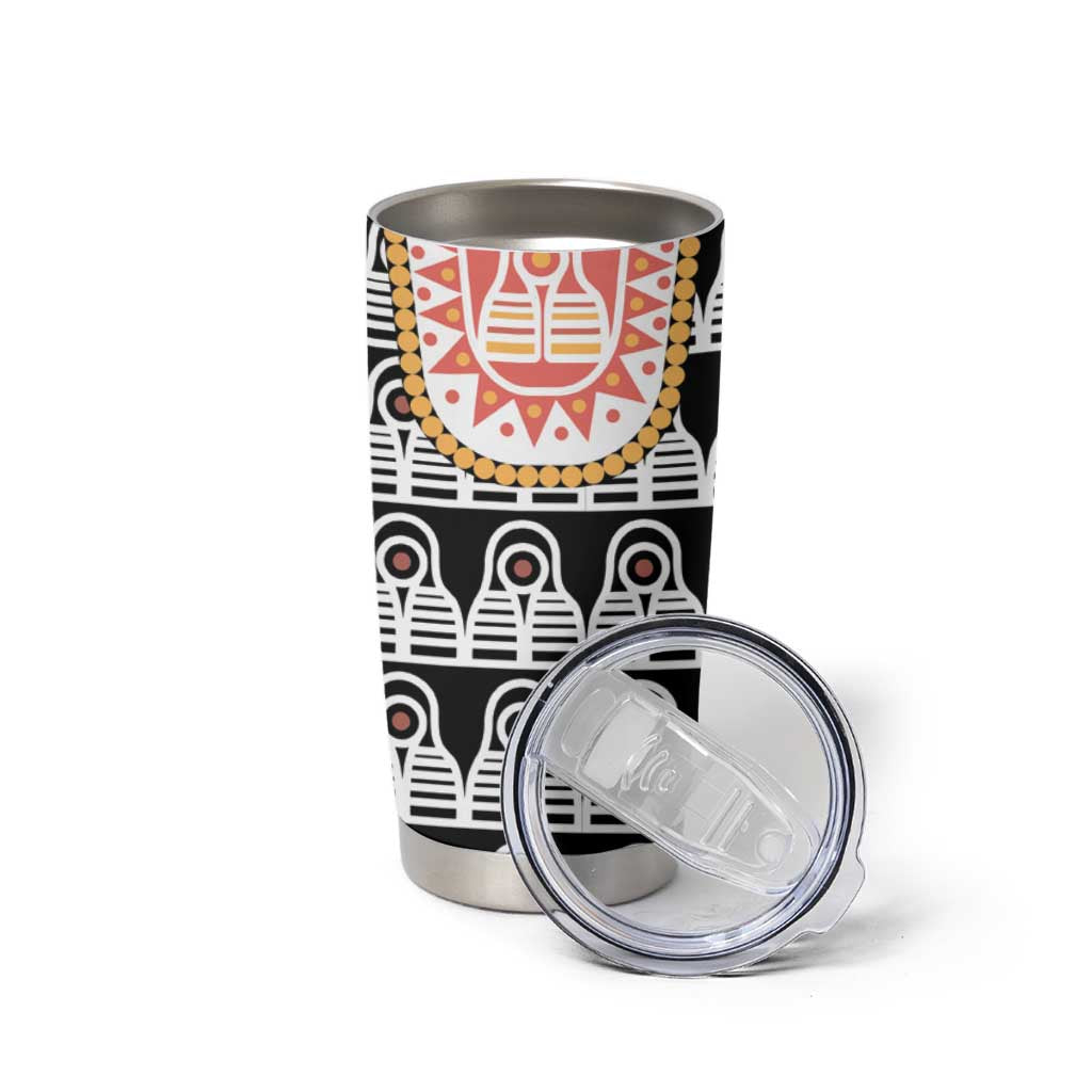Cameroon Traditional Tumbler Cup Toghu Pattern