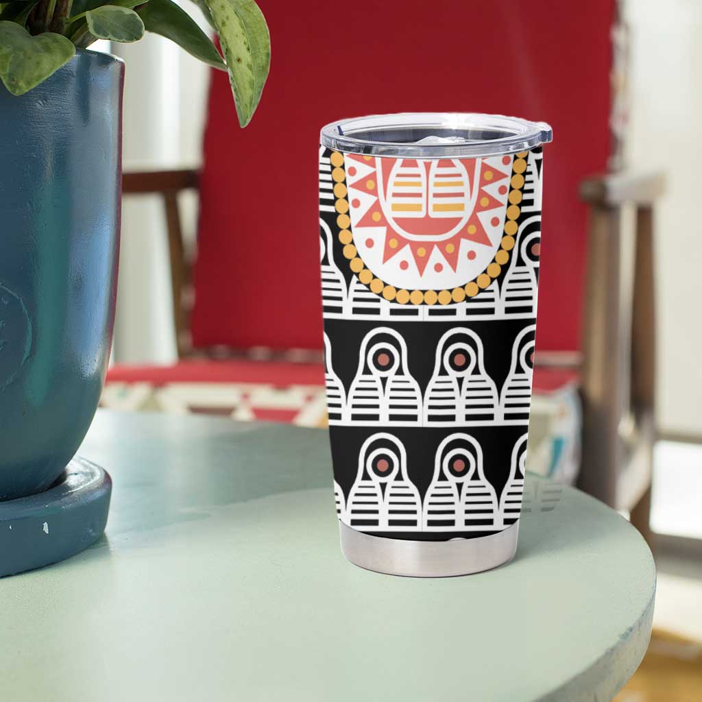 Cameroon Traditional Tumbler Cup Toghu Pattern