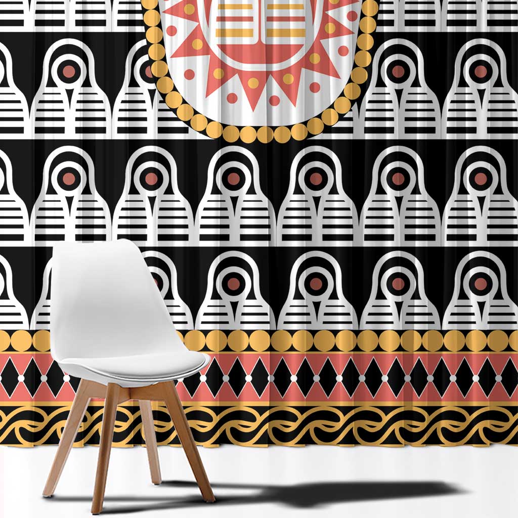 Cameroon Traditional Window Curtain Toghu Pattern