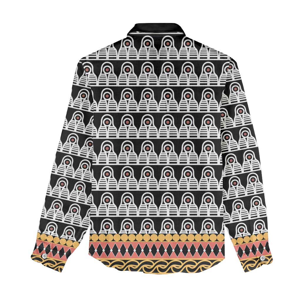 Cameroon Traditional Women Casual Shirt Toghu Pattern