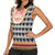 Cameroon Traditional Women Sleeveless Polo Shirt Toghu Pattern