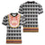 Cameroon Traditional Women V-Neck T-Shirt Toghu Pattern