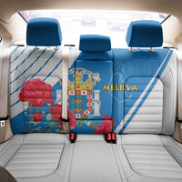 Melilla Back Car Seat Cover Coat Of Arms Red Carnation