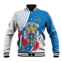 Melilla Baseball Jacket Coat Of Arms Red Carnation