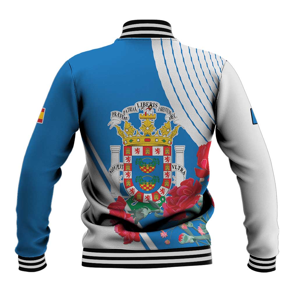 Melilla Baseball Jacket Coat Of Arms Red Carnation