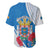 Melilla Baseball Jersey Coat Of Arms Red Carnation