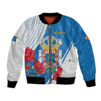 Melilla Bomber Jacket Coat Of Arms Red Carnation