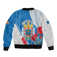 Melilla Bomber Jacket Coat Of Arms Red Carnation