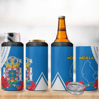 Melilla 4 in 1 Can Cooler Tumbler Coat Of Arms Red Carnation