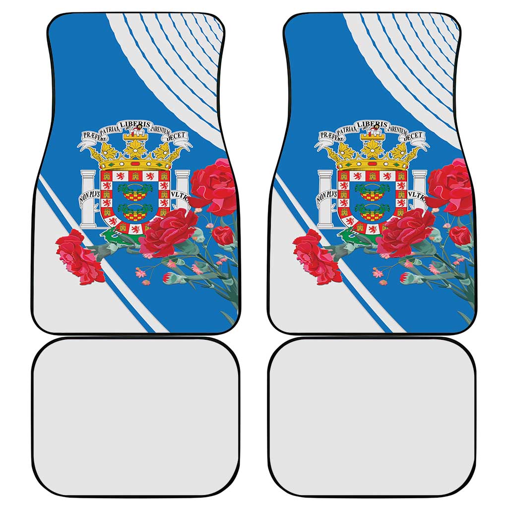 Melilla Car Mats Coat Of Arms Red Carnation