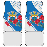 Melilla Car Mats Coat Of Arms Red Carnation
