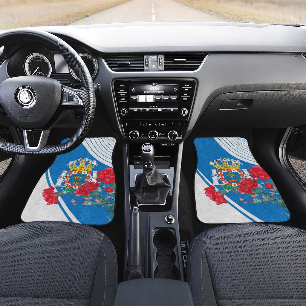 Melilla Car Mats Coat Of Arms Red Carnation