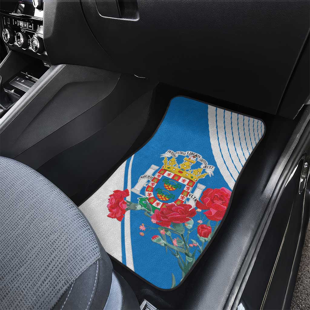 Melilla Car Mats Coat Of Arms Red Carnation