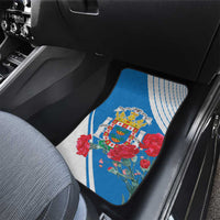 Melilla Car Mats Coat Of Arms Red Carnation
