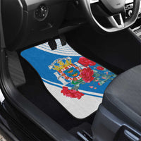 Melilla Car Mats Coat Of Arms Red Carnation