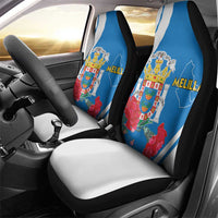 Melilla Car Seat Cover Coat Of Arms Red Carnation