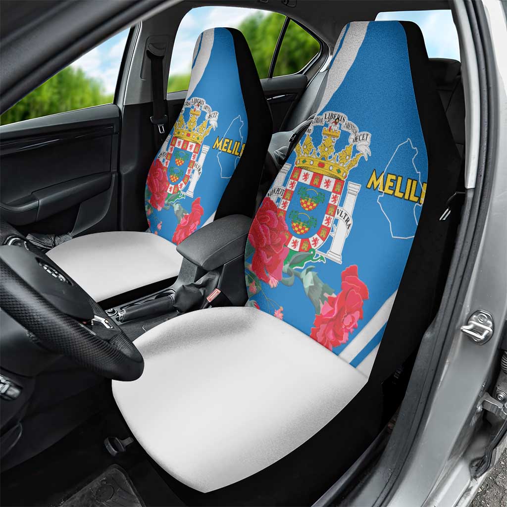 Melilla Car Seat Cover Coat Of Arms Red Carnation