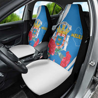 Melilla Car Seat Cover Coat Of Arms Red Carnation