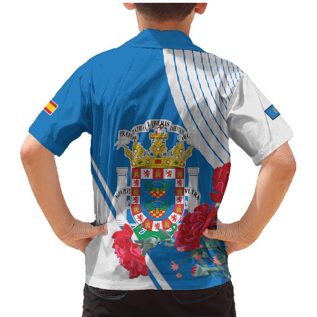 Melilla Family Matching Mermaid Dress and Hawaiian Shirt Coat Of Arms Red Carnation