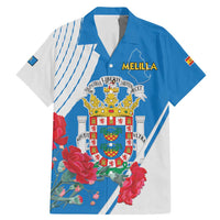 Melilla Family Matching Mermaid Dress and Hawaiian Shirt Coat Of Arms Red Carnation