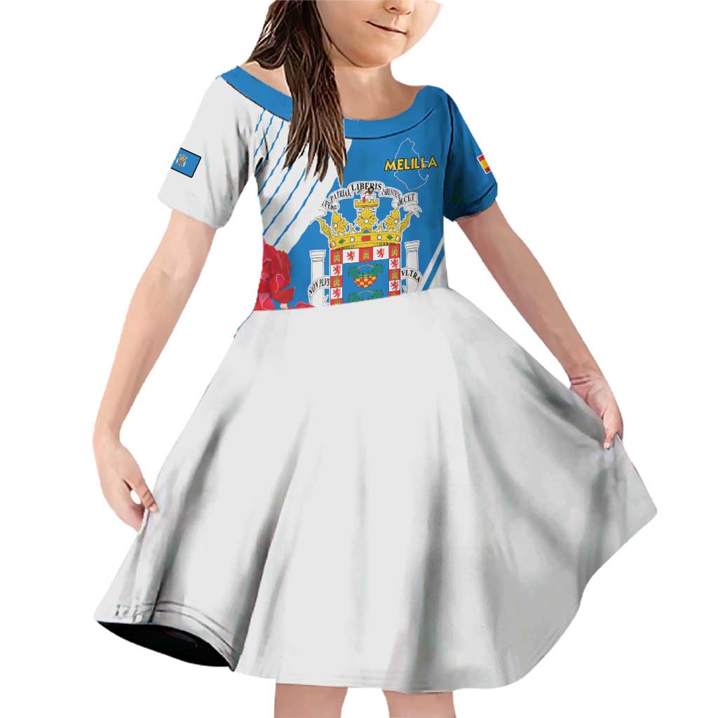 Melilla Family Matching Off Shoulder Short Dress and Hawaiian Shirt Coat Of Arms Red Carnation