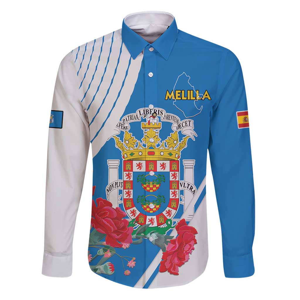 Melilla Family Matching Puletasi and Hawaiian Shirt Coat Of Arms Red Carnation