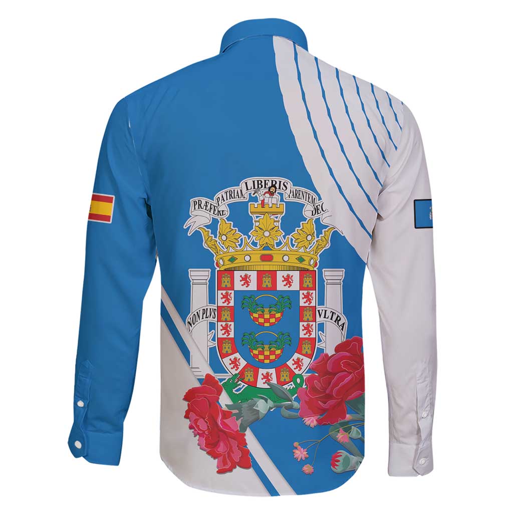 Melilla Family Matching Short Sleeve Bodycon Dress and Hawaiian Shirt Coat Of Arms Red Carnation