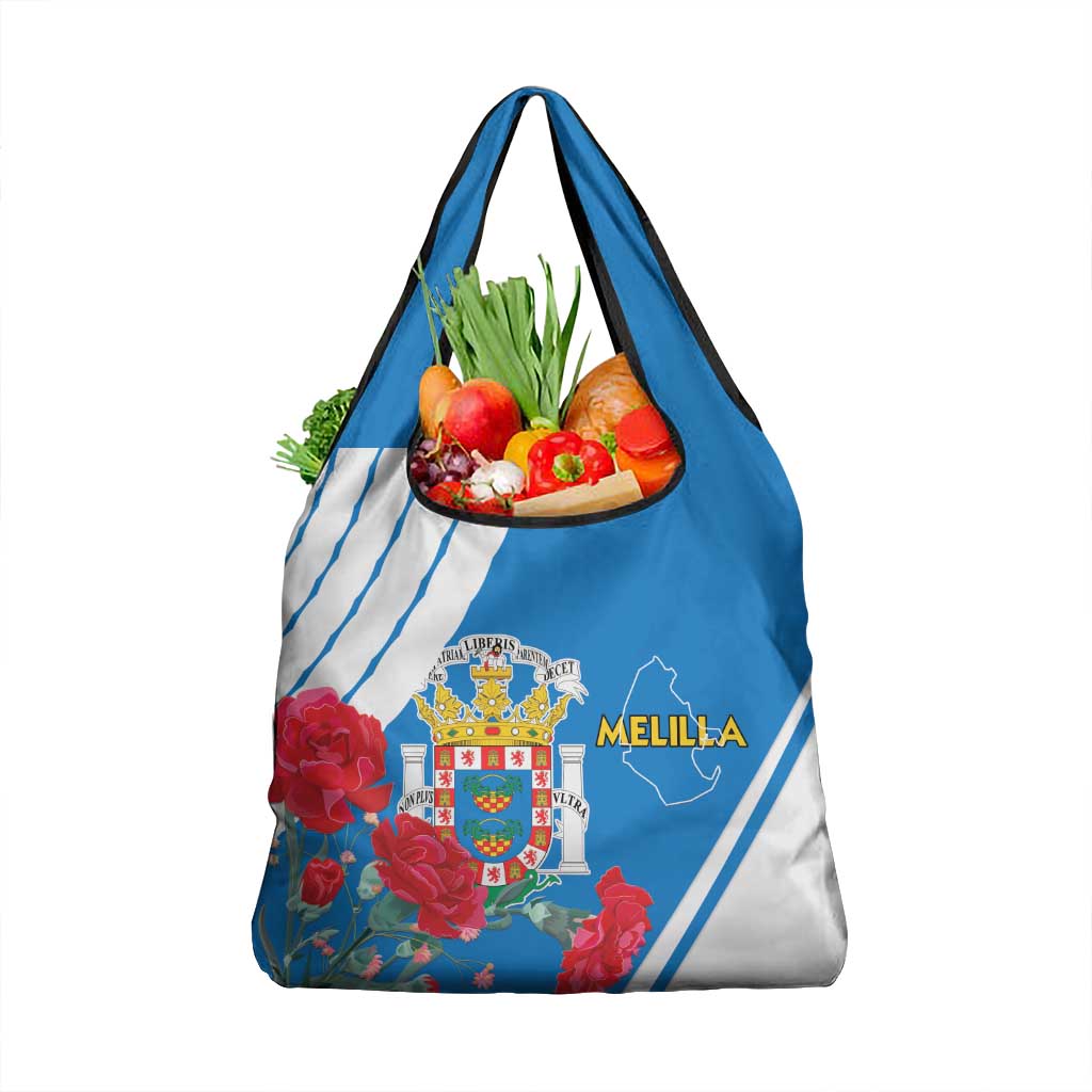 Melilla Grocery Bag Coat Of Arms Red Carnation