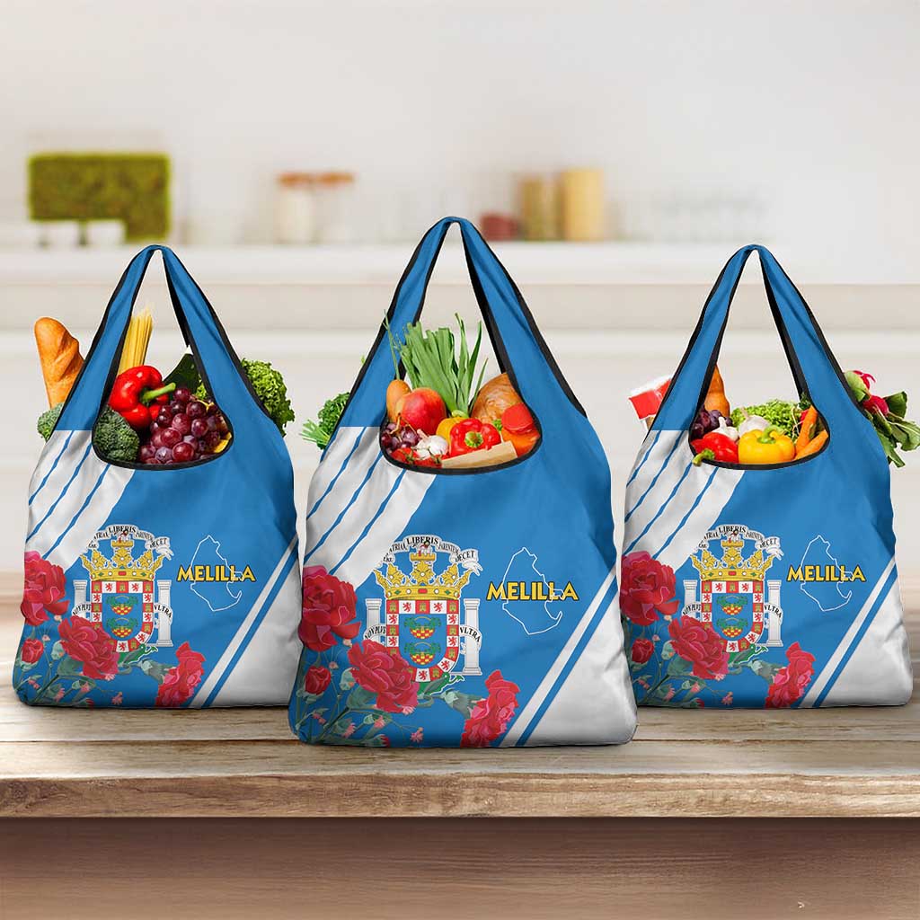 Melilla Grocery Bag Coat Of Arms Red Carnation