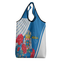 Melilla Grocery Bag Coat Of Arms Red Carnation
