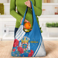 Melilla Grocery Bag Coat Of Arms Red Carnation