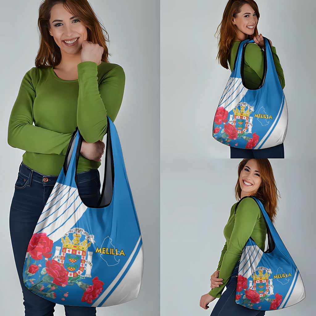 Melilla Grocery Bag Coat Of Arms Red Carnation