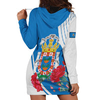 Melilla Hoodie Dress Coat Of Arms Red Carnation