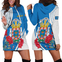 Melilla Hoodie Dress Coat Of Arms Red Carnation
